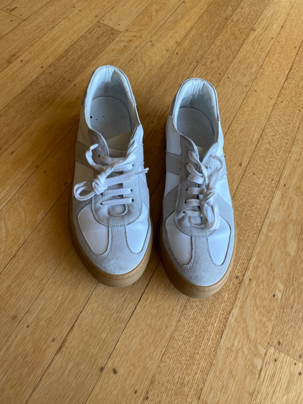 Svensson Men’s Army Sport White Trainer, Size 40